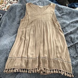 Tan tunic top